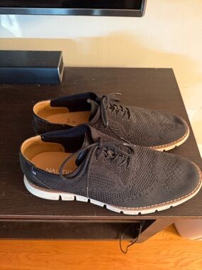 Nautica Black Knit Lace-Up Derby Sneaker